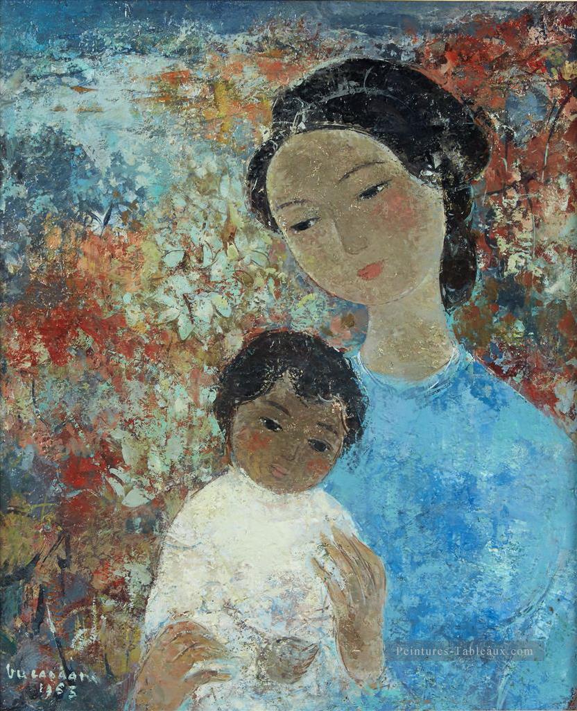 VCD Mother et Kid Asiatique Peintures à l'huile